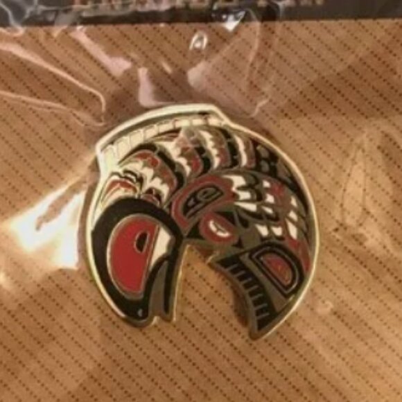 NWT Salmon Enamel Pin Native Northwest Elements - Picture 4 of 6